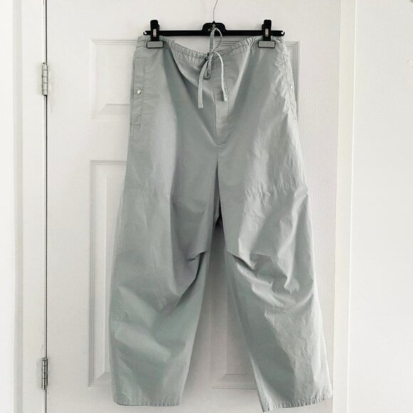 Lemaire Cotton Poplin Pants in Cloud Grey, size 34. Fits like a size small - Picture 3 of 10